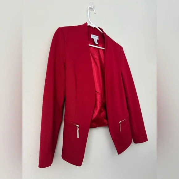 CARMEN Marc Valvo, Red Bussines Casual Jacket - Picture 7 of 10